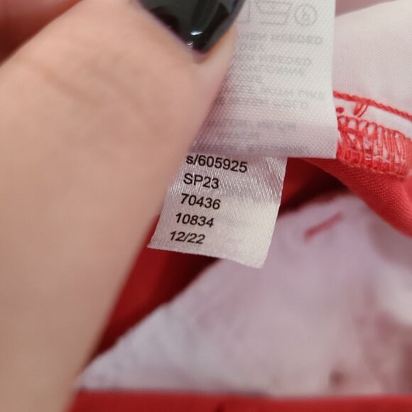 LOFT US Womens Size 8 Salmon Orange Red Tapered Leg Pants Lightweight NEW - Picture 8 of 12